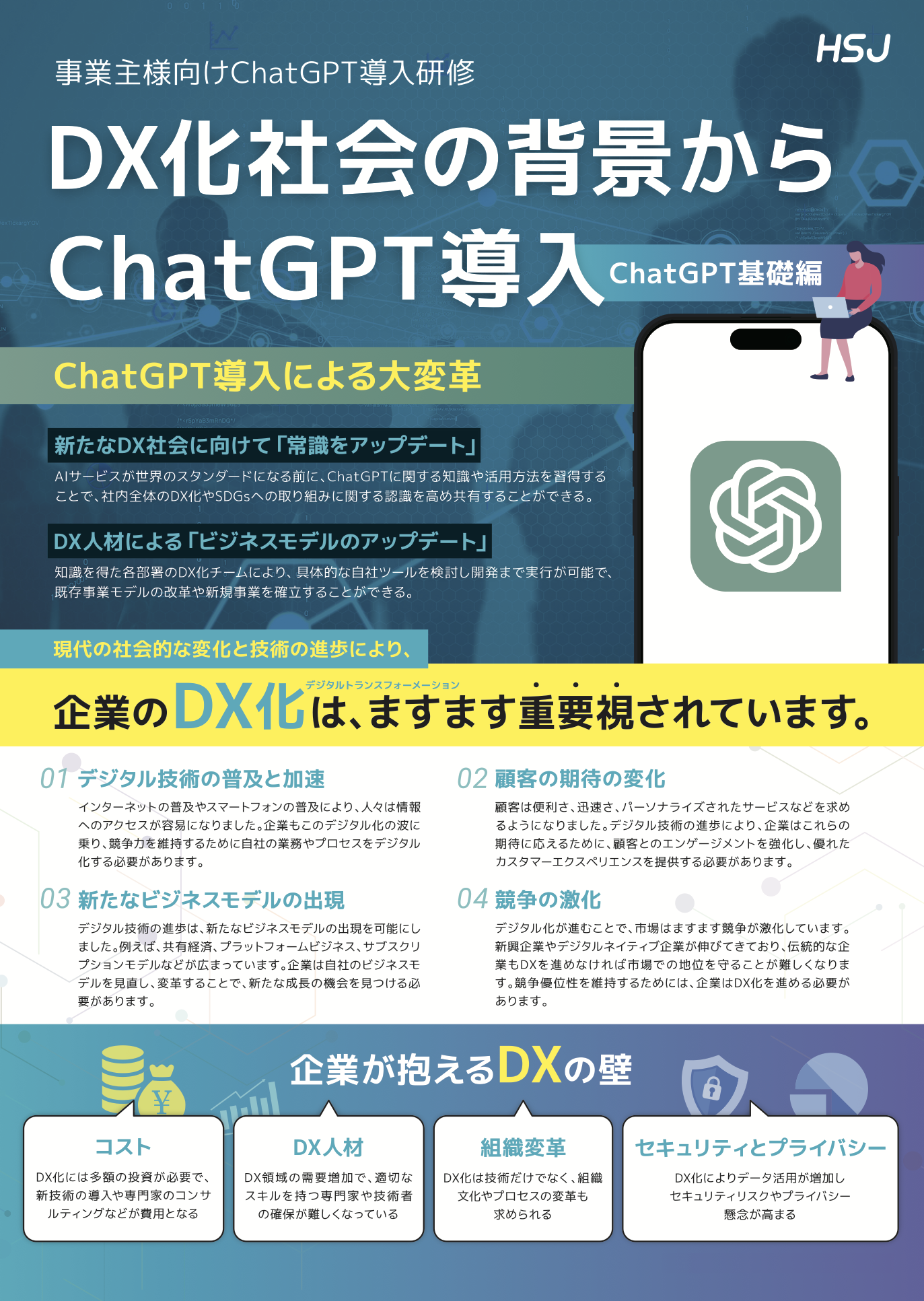 ChatGPT導入研修フライヤー